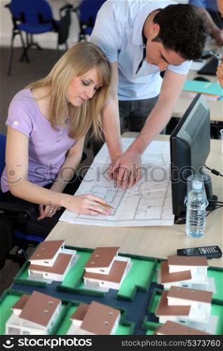 Architects working on group project