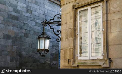 Architectural detail in Santiago de Compostela, Galicia, northern Spain