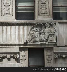 Architectural detail of a building, Manhattan, New York City, New York State, USA