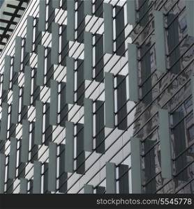 Architectural detail of a modern building, Seattle, Washington State, USA
