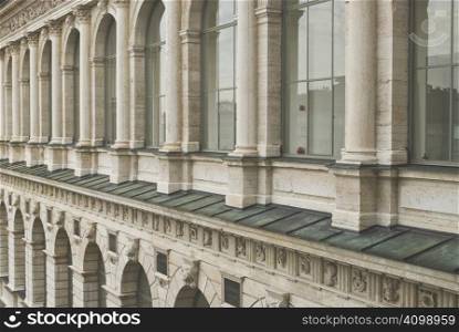 Architectural Detail of Columns at the Academy