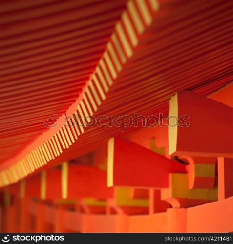 Architectural detail of Kasuga Taisha Shrine, Nara, Japan