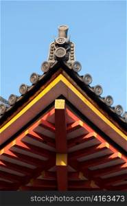 Architectural detail of Kiyomizu-Dera Temple, Kyoto, Japan