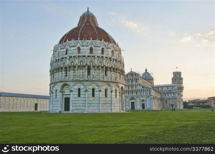 Architectural Detail of Piazza dei Miracoli, Pisa, Italy
