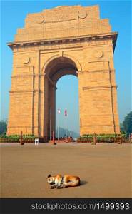 Architectural detail of the war memorial, India Gate - New Delhi, India