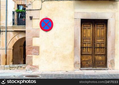 Architectural details in the medieval town of Sepulveda, located in the province of Segovia, Castile and Leon, in central Spain