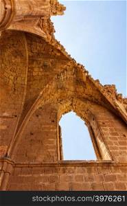 Architectural details of St George of the Greeks Church, inside medieval Famagusta, island of Cyprus