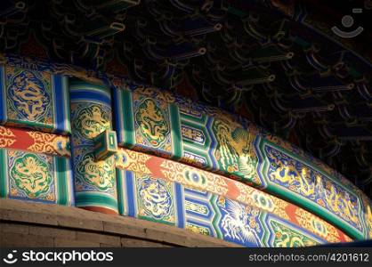 Architectural details of Temple Of Heaven, Beijing, China