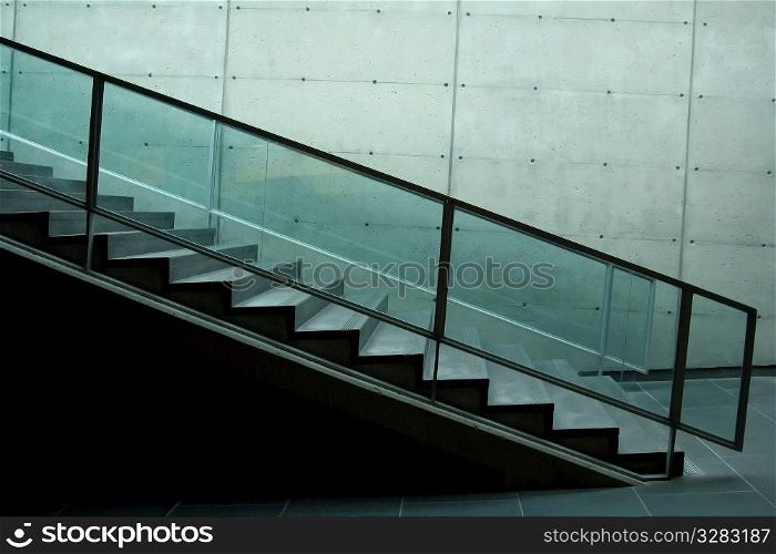 Architectural staircase detail.
