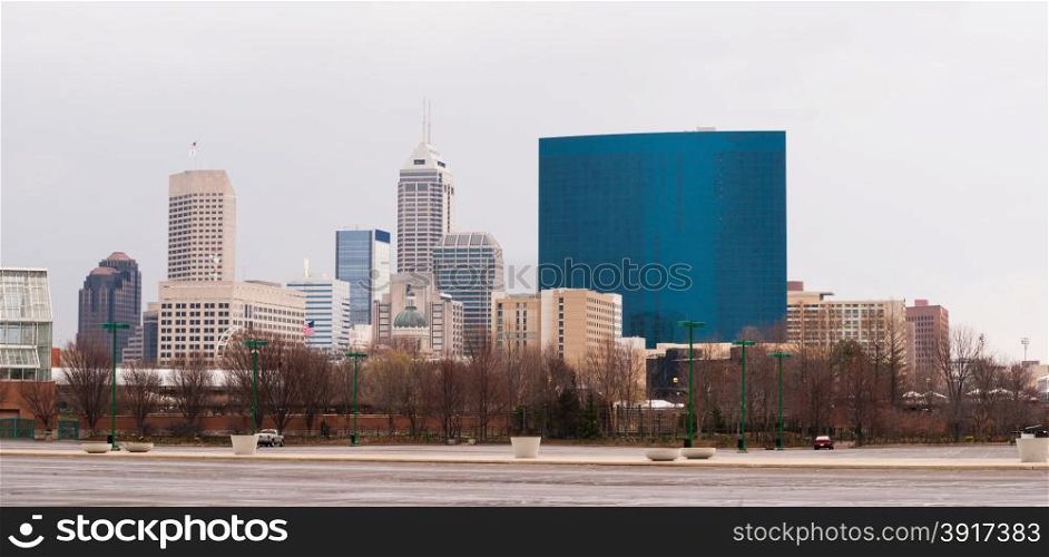 Architecture and office buildings around Indianapoils