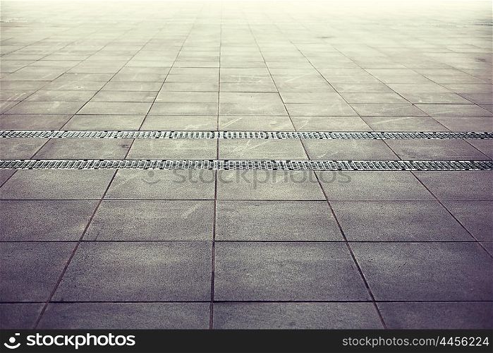 architecture, background and texture concept - tiled floor backdrop