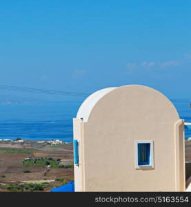 architecture background santorini greek island old house in the sky and home