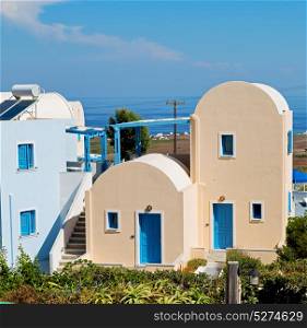architecture background santorini greek island old house in the sky and home