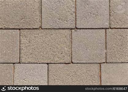 architecture, brickwork and exterior concept - close up of brick or stone wall outdoors