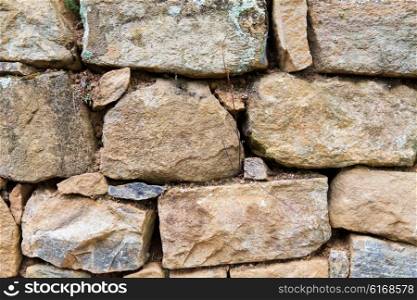 architecture, brickwork and exterior concept - close up of old brick wall outdoors