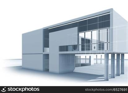 Architecture building 3d rendering. Architecture building. design and 3d rendering model my own. Architecture building 3d rendering
