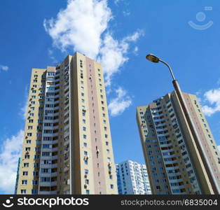 Architecture cityscape view with modern building skyscrapers