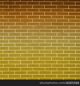 Architecture. Closeup of brown brick wall as background texture or pattern. Square format