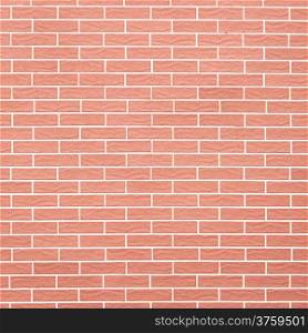 Architecture. Closeup of red brick wall as background texture or pattern. Square format.