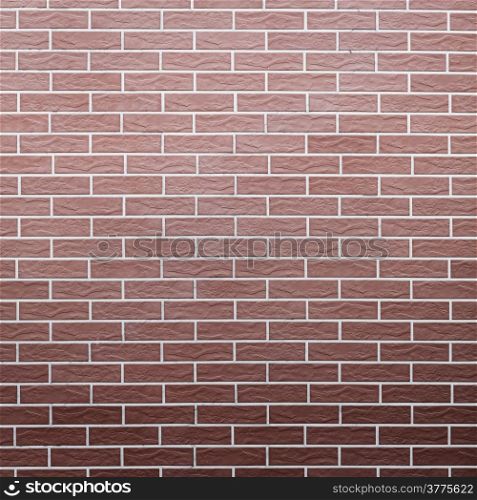 Architecture. Closeup of red brick wall as background texture or pattern. Square format