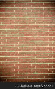 Architecture. Closeup of red brick wall as texture or background. Architectural detail.