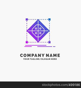 Architecture, cluster, grid, model, preparation Purple Business Logo Template. Place for Tagline.. Vector EPS10 Abstract Template background