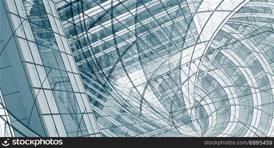 Architecture Drawing Abstract Background as an Industry Concept. Architecture Abstract