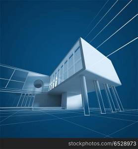 Architecture engineering 3d rendering. Architecture engineering. Building design and model my own 3d rendering. Architecture engineering 3d rendering