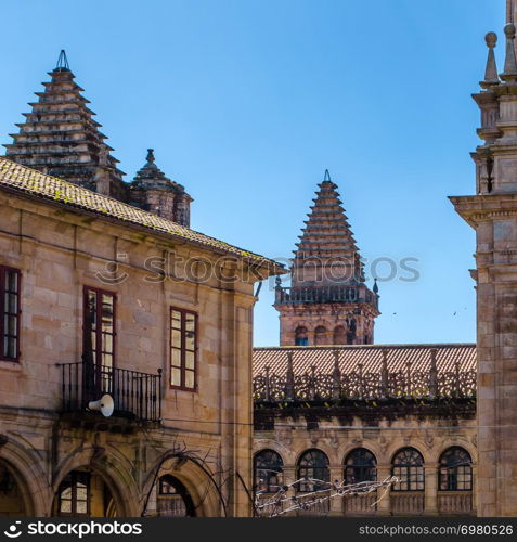 Architecture in Santiago de Compostela, northern Spain