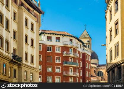 Architecture in the town of Getxo, Basque Country, Spain