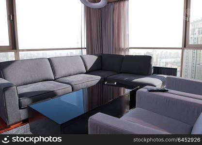 Architecture, Interior, modern apartment, wide living room
