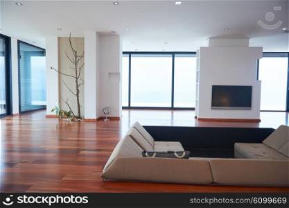 Architecture, Interior, modern apartment, wide living room in bright home