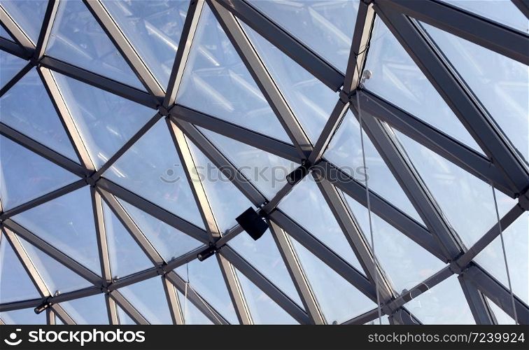 Architecture metal constructions. Abstract background.