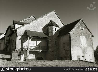 Architecture of Chateau-Chalon, Jura, Bourgogne-Franche-Comte, France