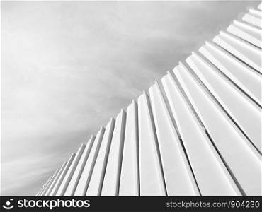 Architecture Square shape building design modern.Arranged in rows.Black and White tone.art with line minimal.