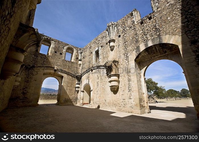 Archway of a church, Cuilapan Monastery, Oaxaca, Oaxaca State, Mexico