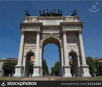 Arco della Pace, Milan. Arco della Pace (Arch of Peace), Porta Sempione, Milan, Italy