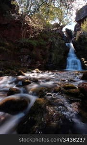 Ardessie falls in the beautiful scotish highlands