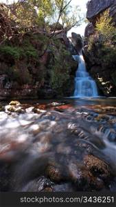 Ardessie falls in the beautiful scotish highlands in high dynamic range