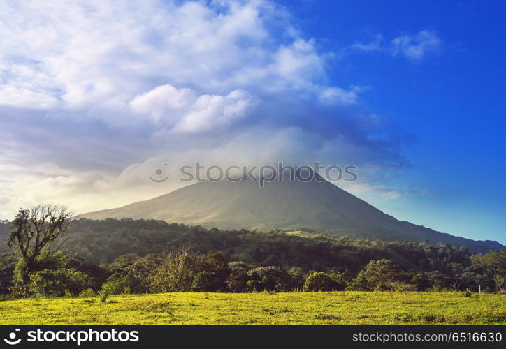 Arenal volcano. Scenic Arenal volcano in Costa Rica, Central America