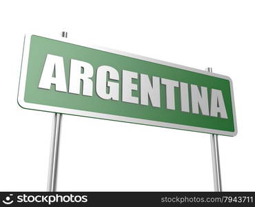 Argentina image with hi-res rendered artwork that could be used for any graphic design.. Argentina