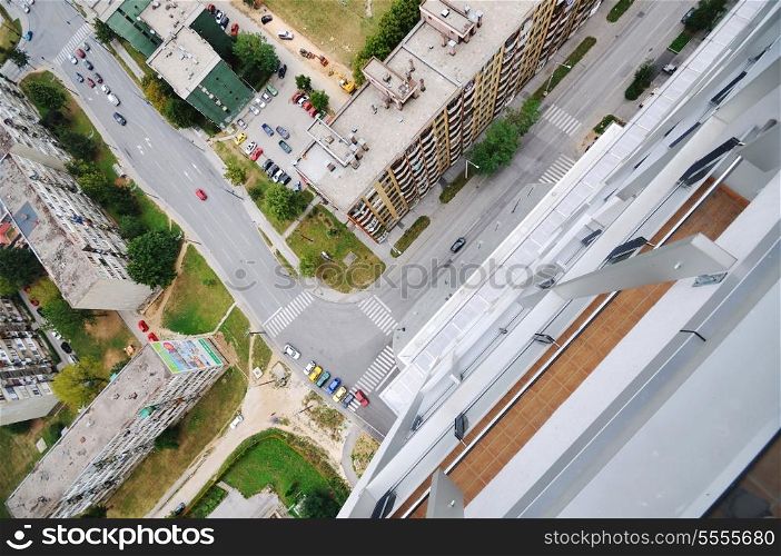 arial architecture sarajevo cityscape from bosmal bigest building on balcan