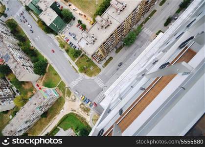 arial architecture sarajevo cityscape from bosmal bigest building on balcan