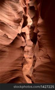 Arizona&rsquo;s Antelope Canyon carved out of the red sandstone.