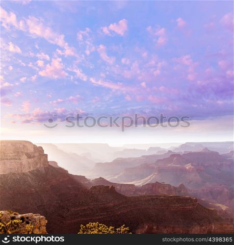 Arizona sunset Grand Canyon National Park Yavapai Point USA