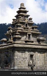 Arjuna temple on the plateau Dieng, Java