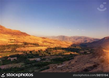 Armenia landscape sunset photo 