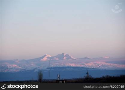 Armenia mountain at sunrise