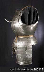 Armor of the Medieval Knight. Metal protecting the soldier from enemy weapons