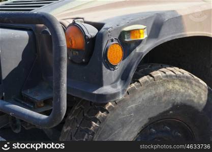 army jeep or Military Jeep closeup